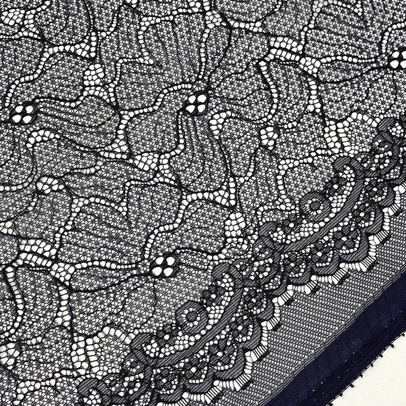 Scallop Edge Dress Wave Lace Fabric for Women's Wear Wholesale Supplie 12